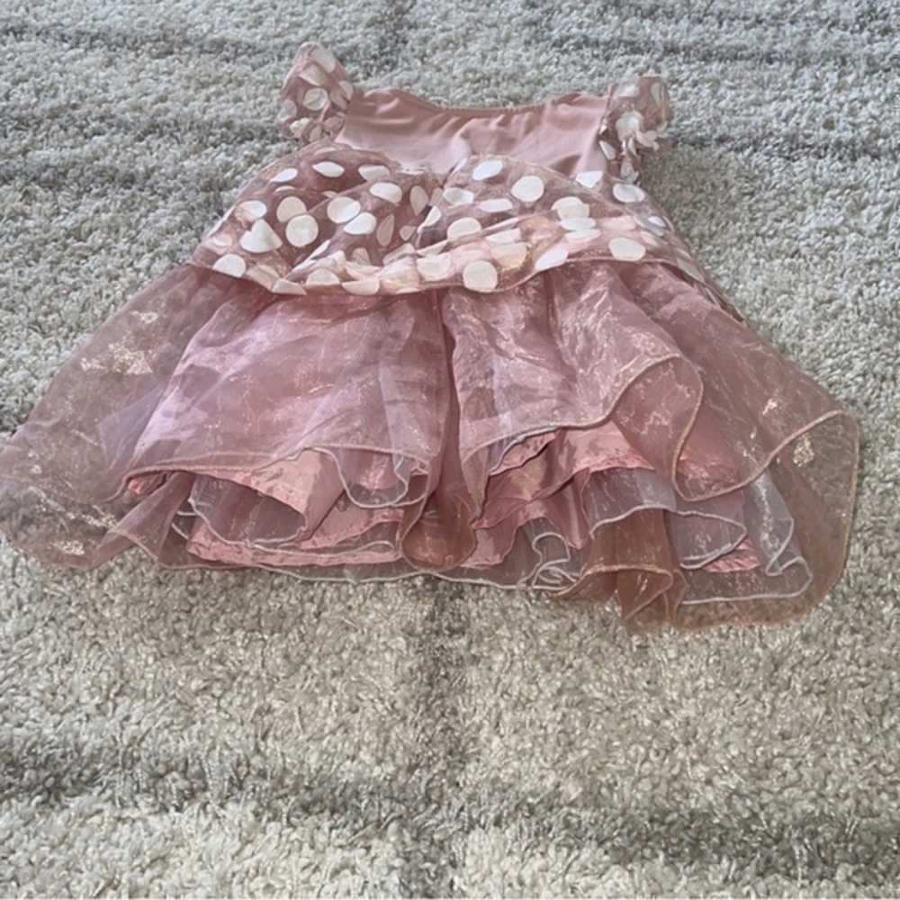 Disney‎ Minnie Mouse Deluxe Rose Gold Halloween Costume Dress XS 3T-4T - Picture 9 of 9